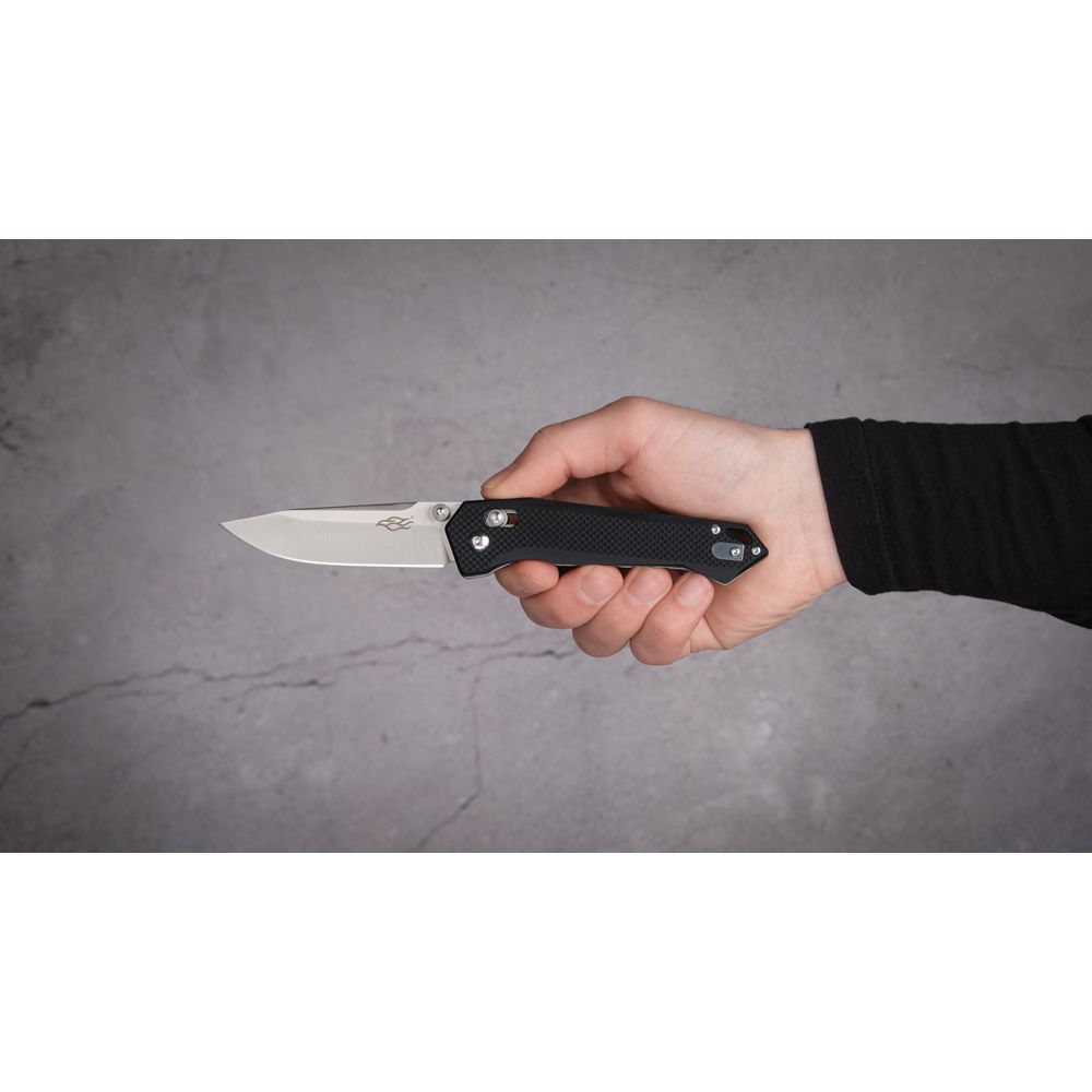 Ніж складаний туристичний Firebird FB7651 (8.3 см) 440С / G10 чорний